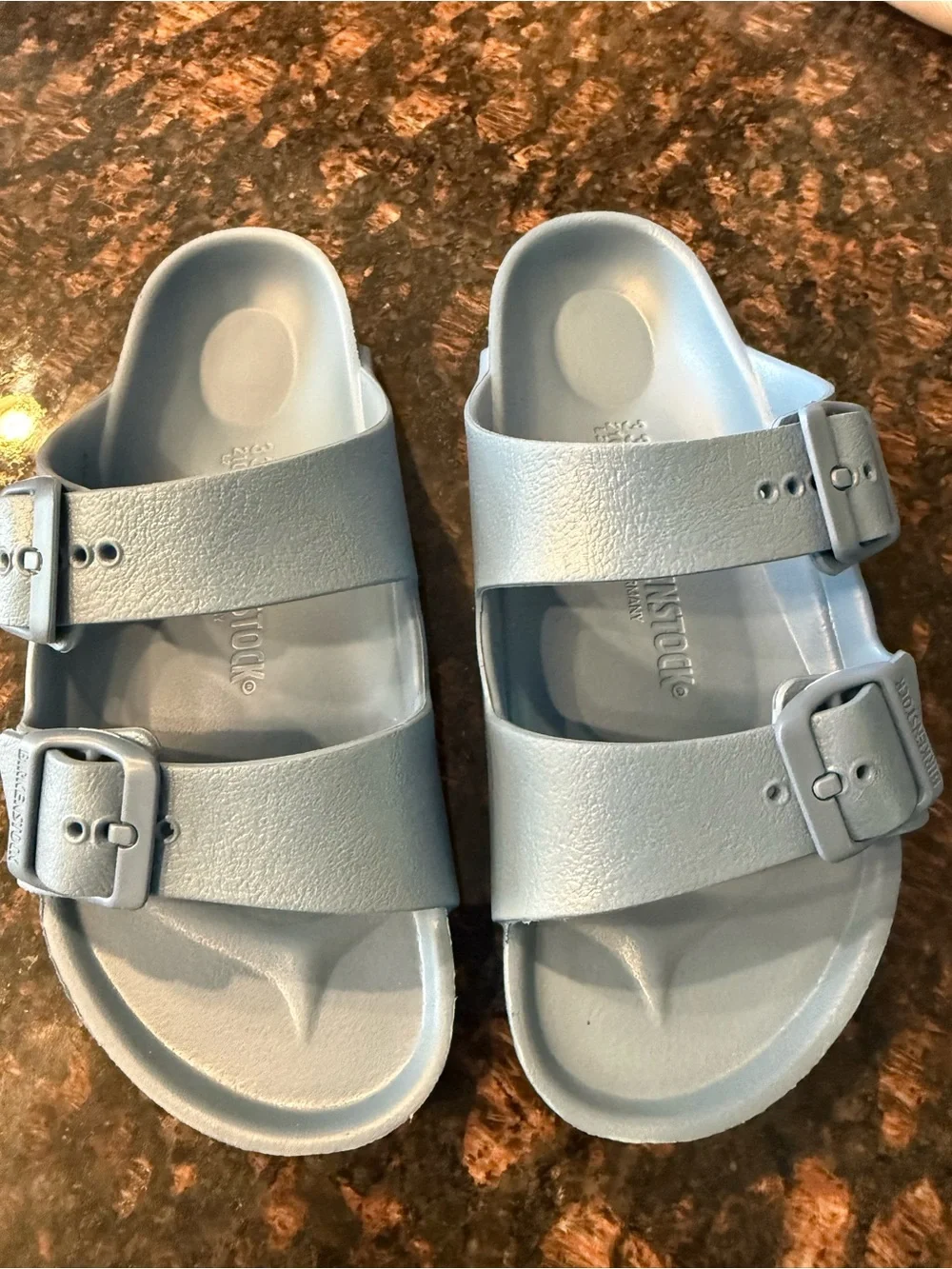 Birkenstock Kids Arizona EVA Sandals — Dusty Blue